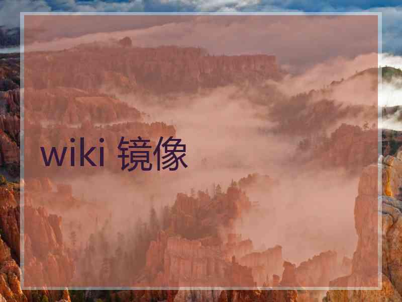 wiki 镜像