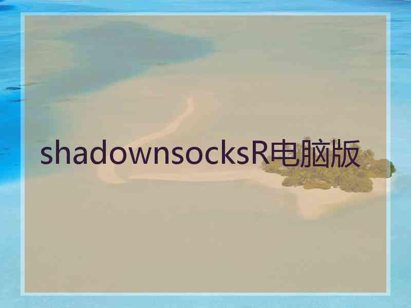 shadownsocksR电脑版