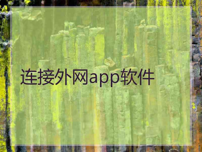 连接外网app软件