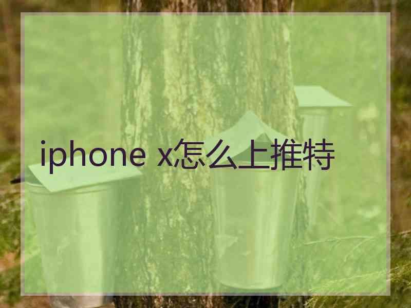 iphone x怎么上推特