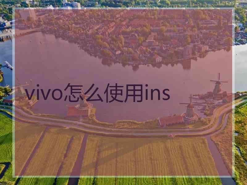 vivo怎么使用ins