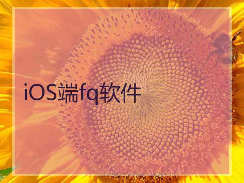 iOS端fq软件