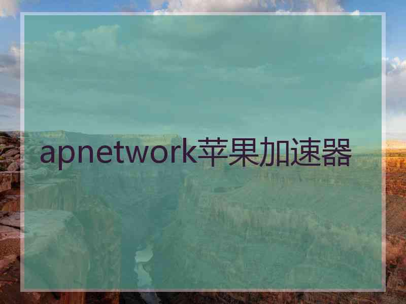 apnetwork苹果加速器