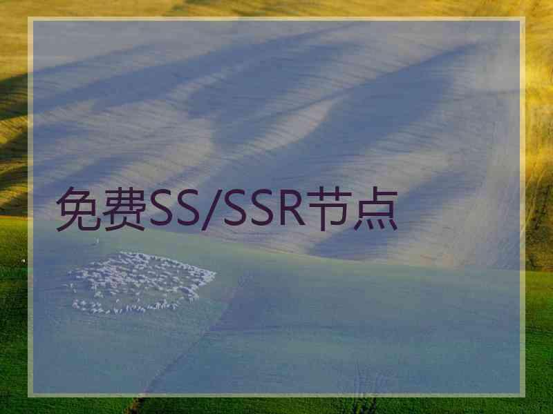 免费SS/SSR节点