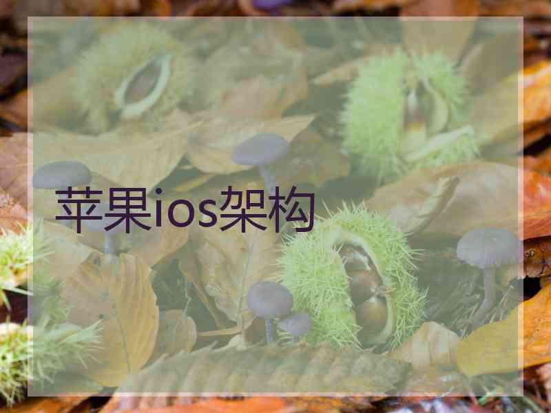 苹果ios架构