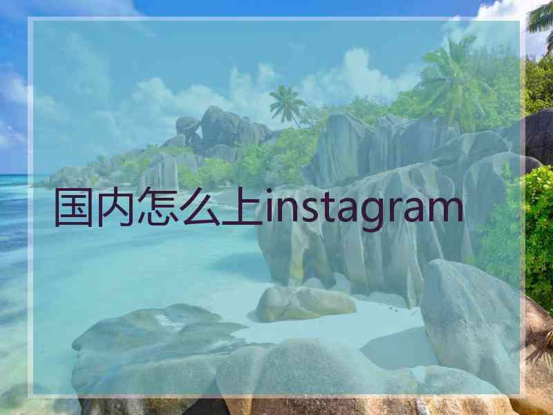 国内怎么上instagram